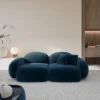 Samtstoff 2-Sitzer Couch Lumira – Bild 6