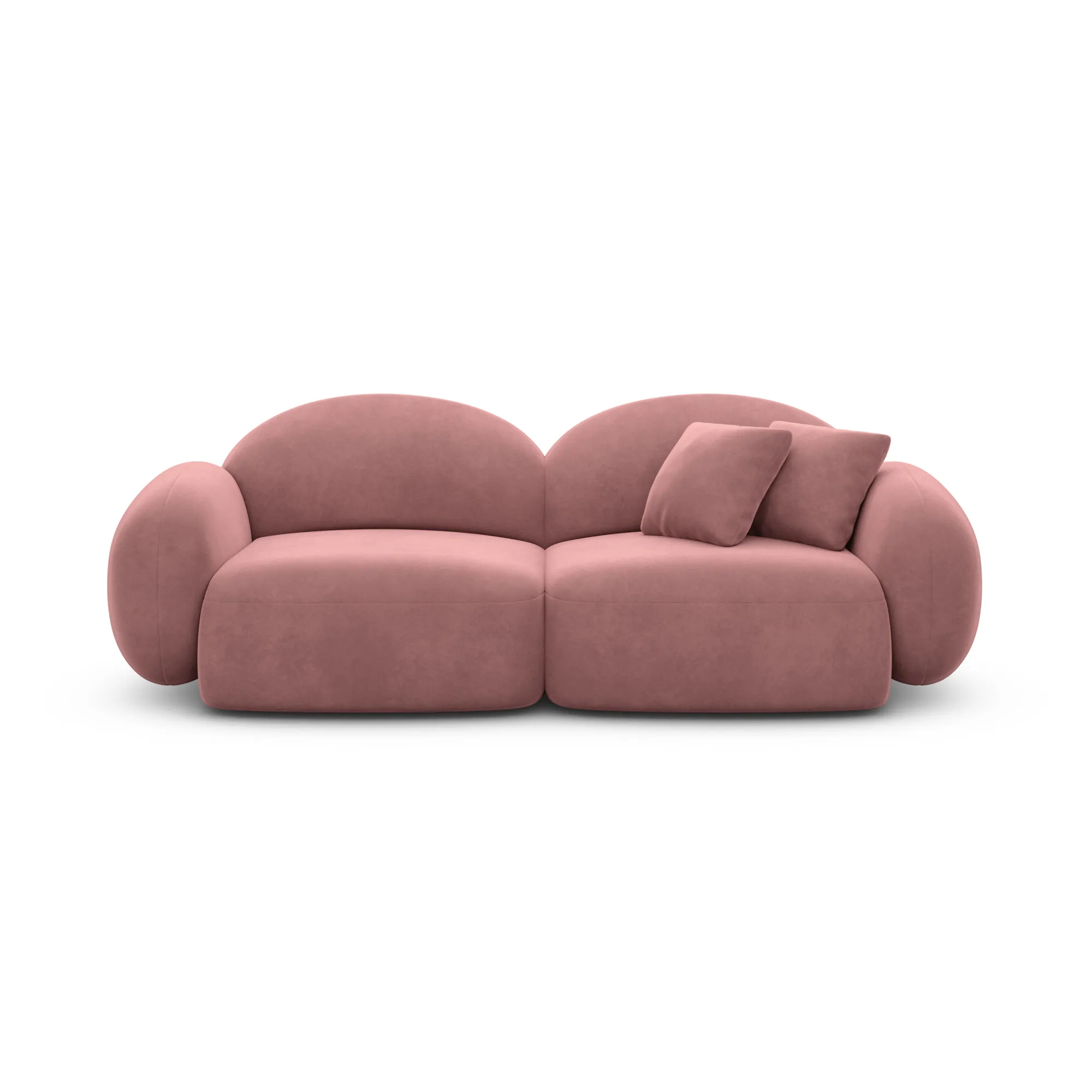 Samtstoff 2-Sitzer Couch Lumira – Bild 20