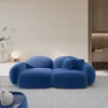 Samtstoff 2-Sitzer Couch Lumira – Bild 8