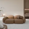 Echtleder 2-Sitzer Couch Lumira – Bild 4