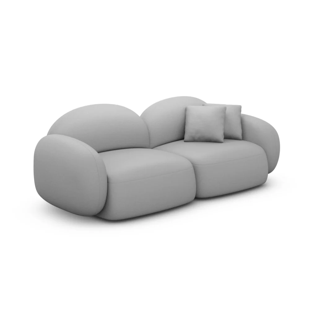 Echtleder 2-Sitzer Couch Lumira