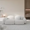 Kunstleder 2-Sitzer Couch Lumira – Bild 3