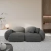 Bouclé 3-Sitzer Couch Lumira – Bild 2