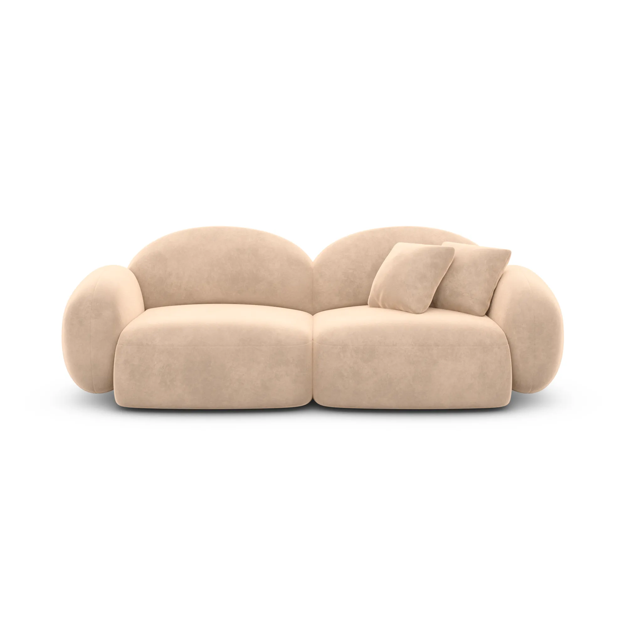Samtstoff 3-Sitzer Couch Lumira – Bild 41
