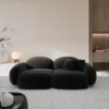 Samtstoff 3-Sitzer Couch Lumira