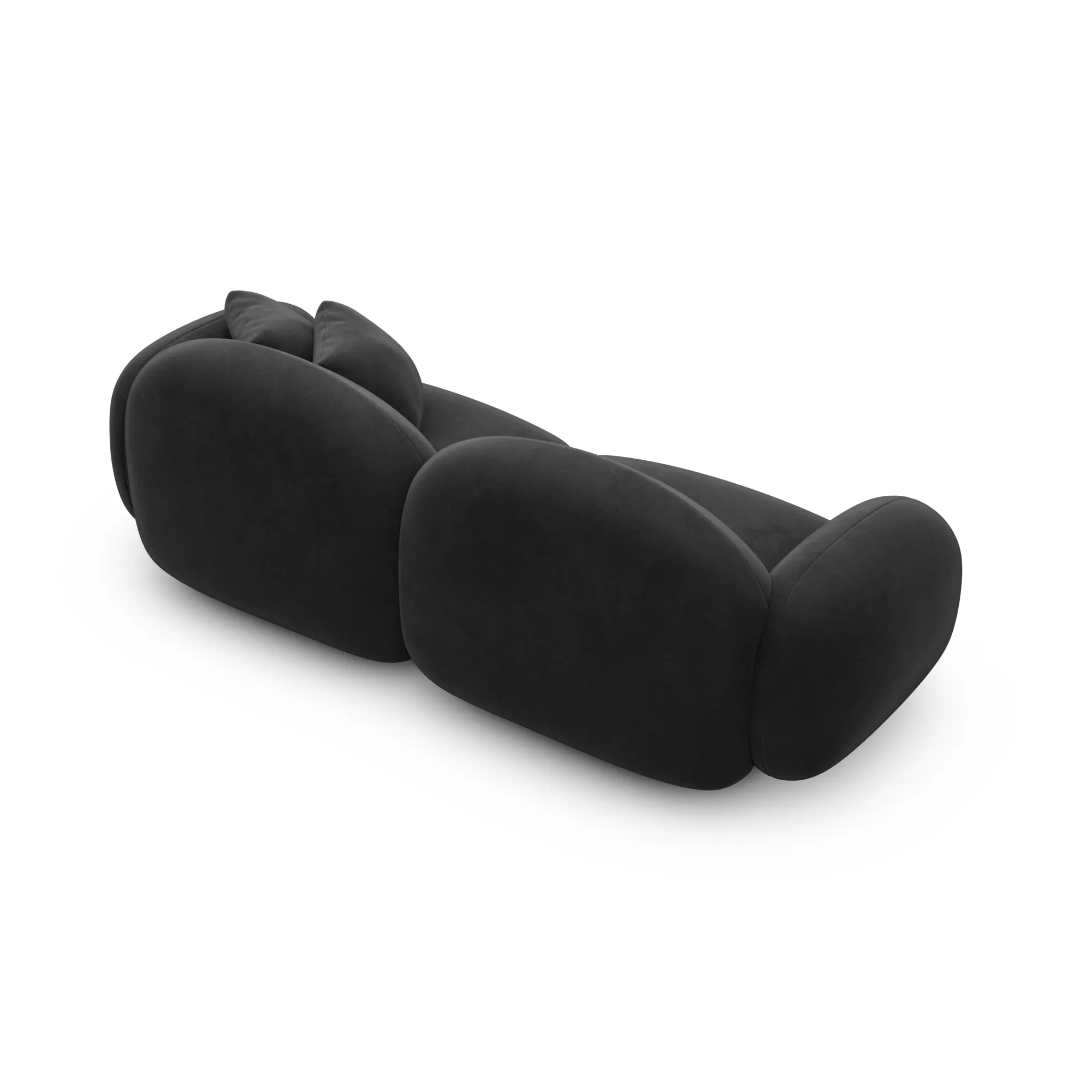 Samtstoff 3-Sitzer Couch Lumira – Bild 45