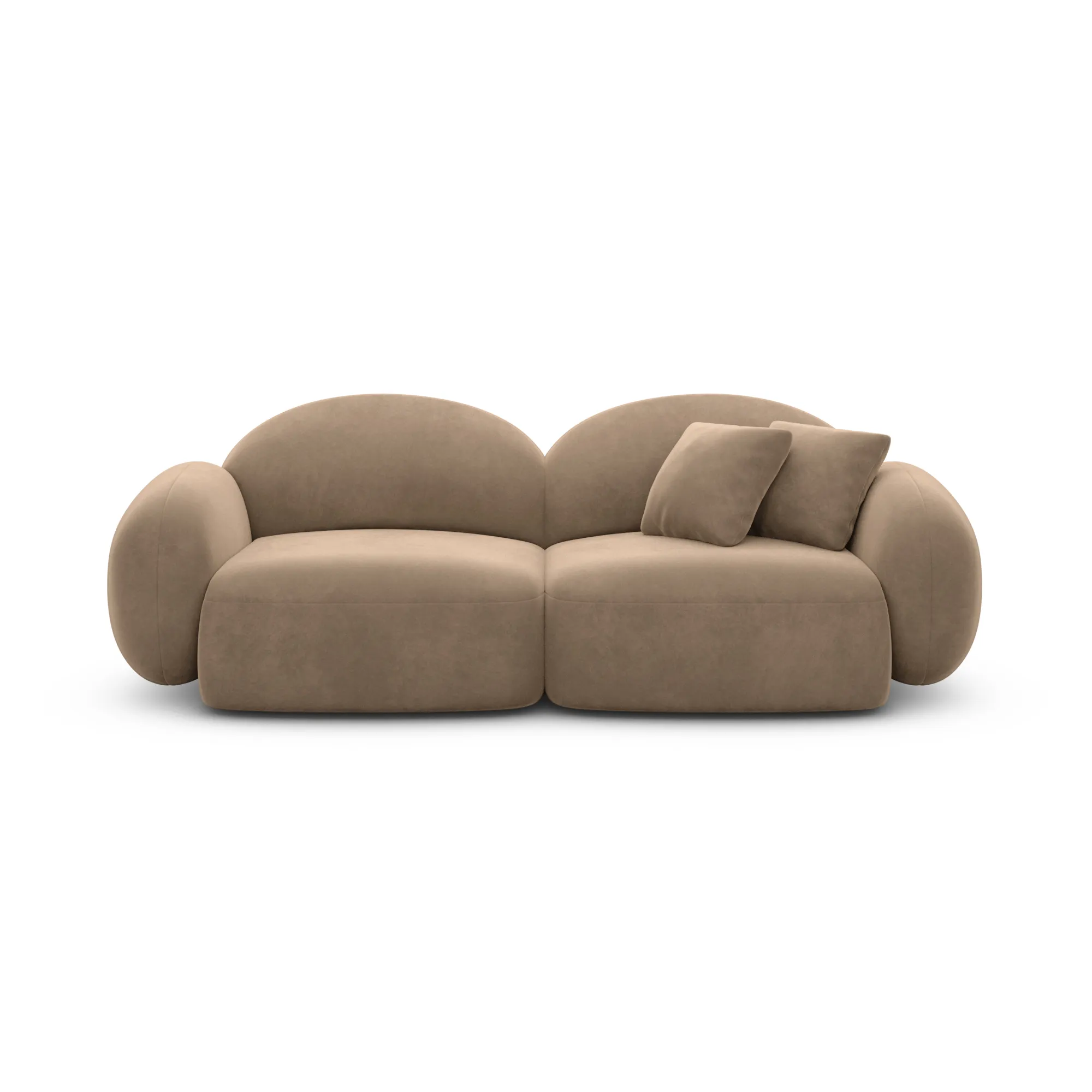 Samtstoff 3-Sitzer Couch Lumira – Bild 47