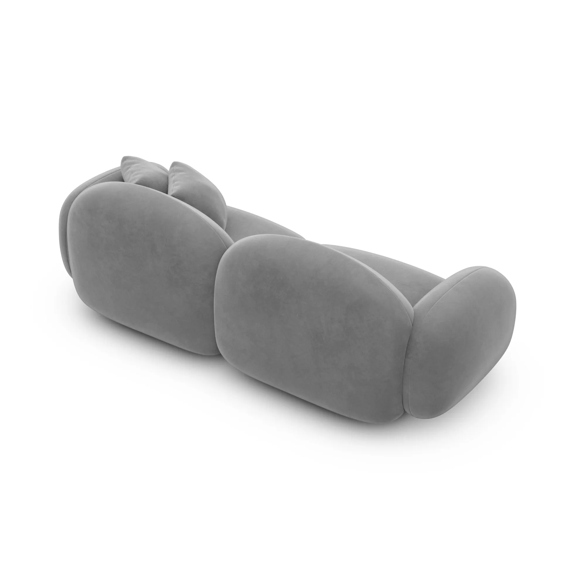 Samtstoff 3-Sitzer Couch Lumira – Bild 18