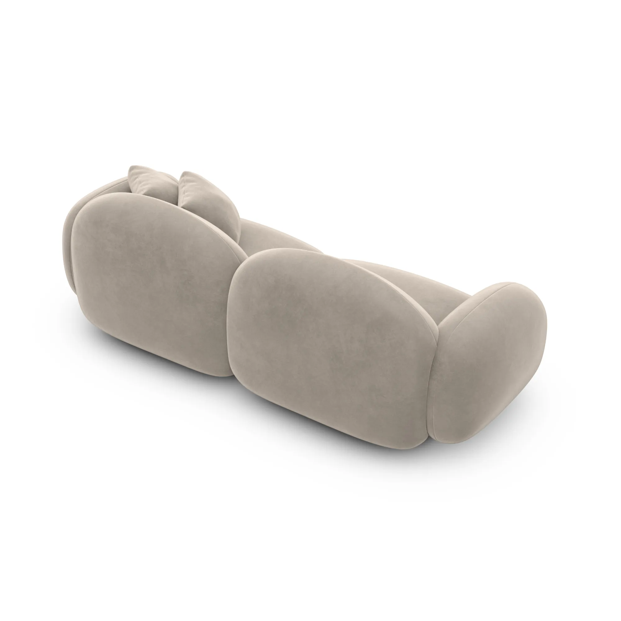 Samtstoff 3-Sitzer Couch Lumira – Bild 39