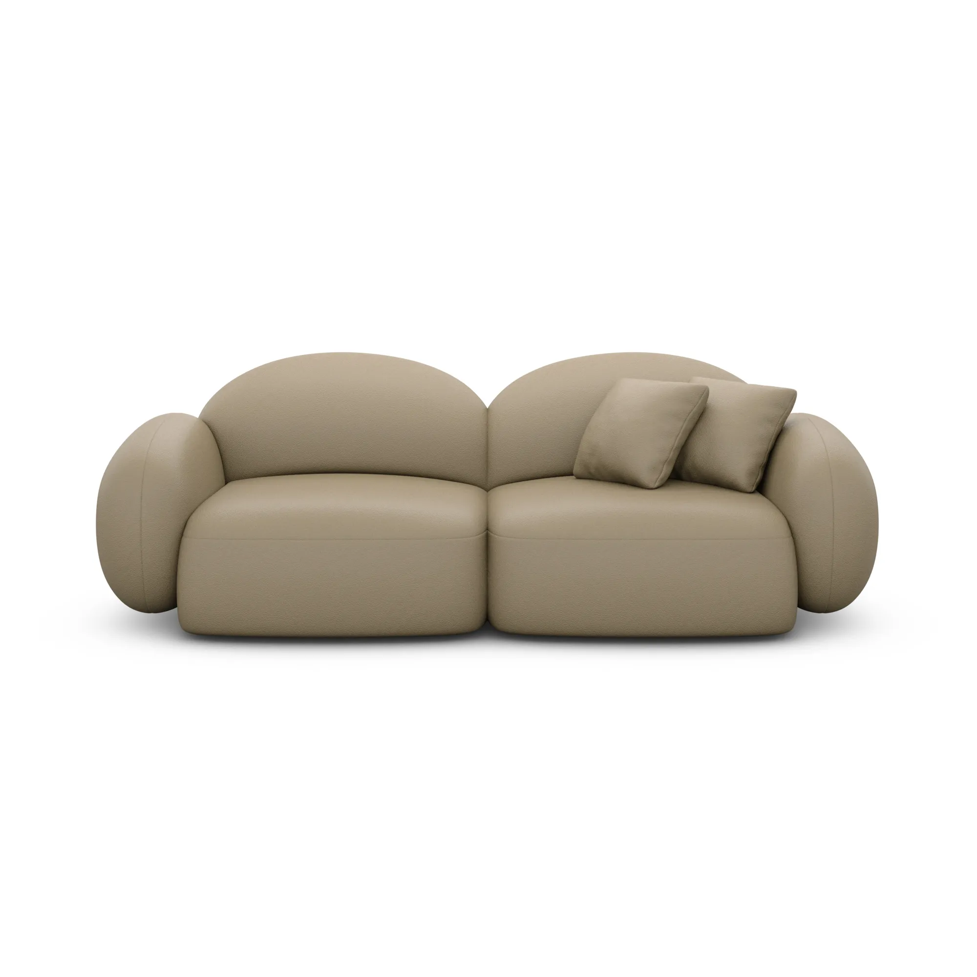 Echtleder 3-Sitzer Couch Lumira – Bild 19