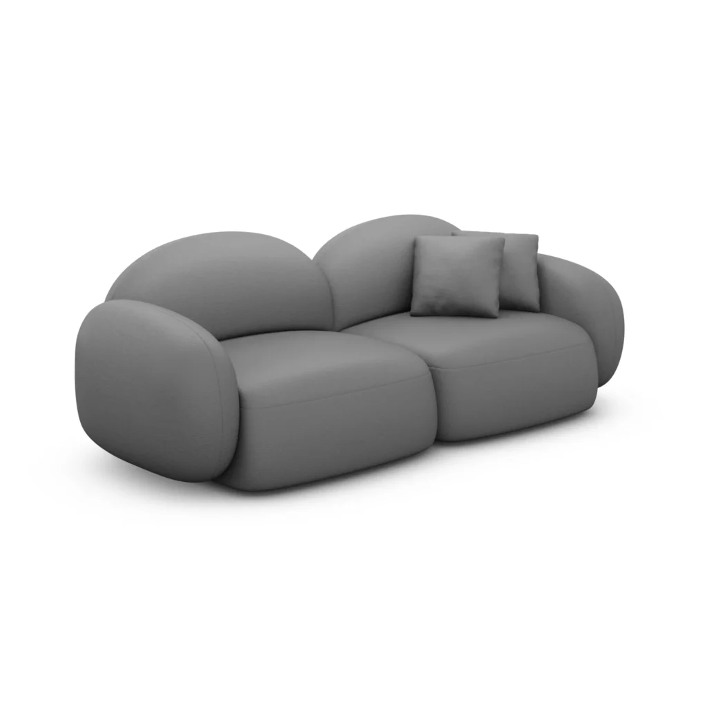 Echtleder 3-Sitzer Couch Lumira