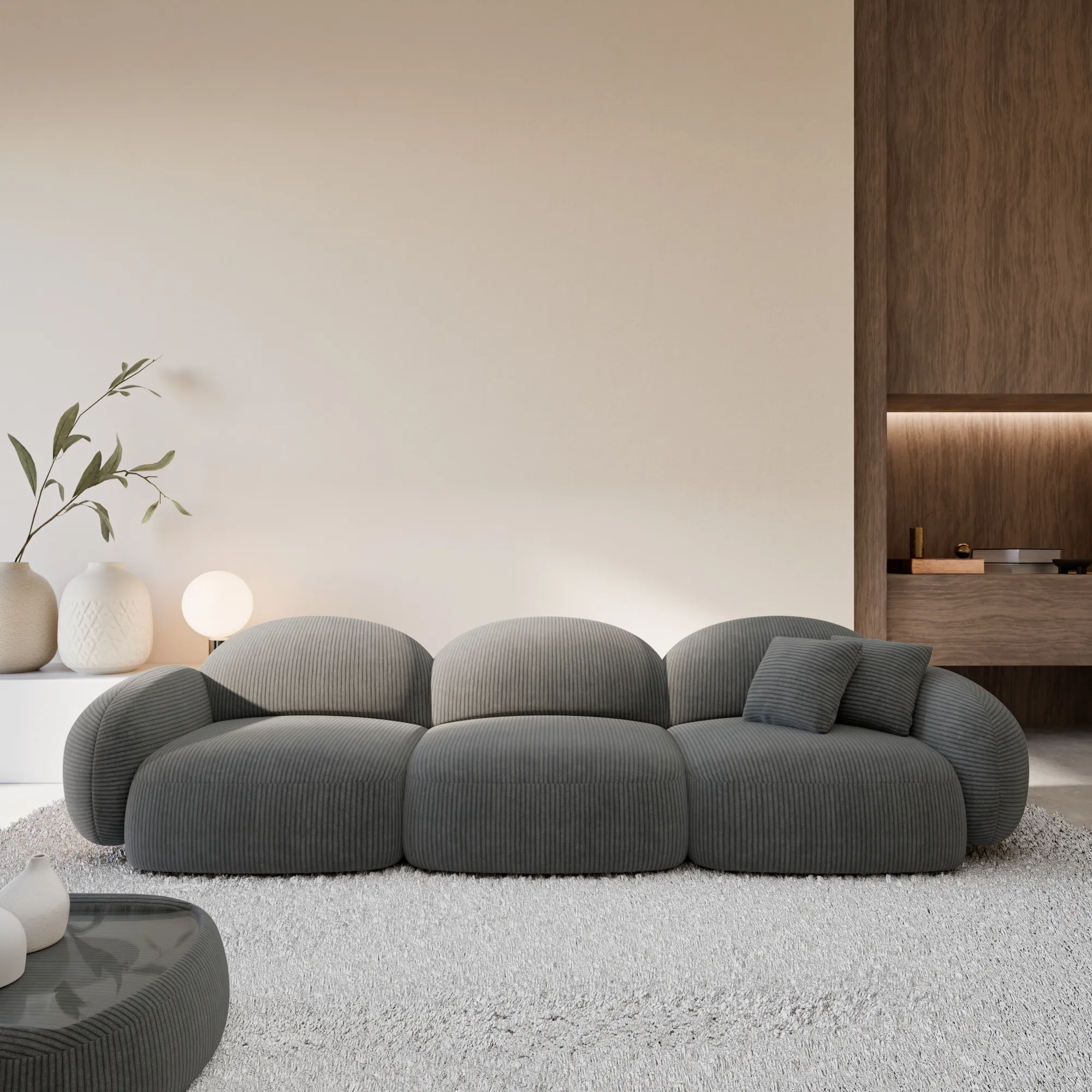 Cord 4-Sitzer Couch Lumira – Bild 4