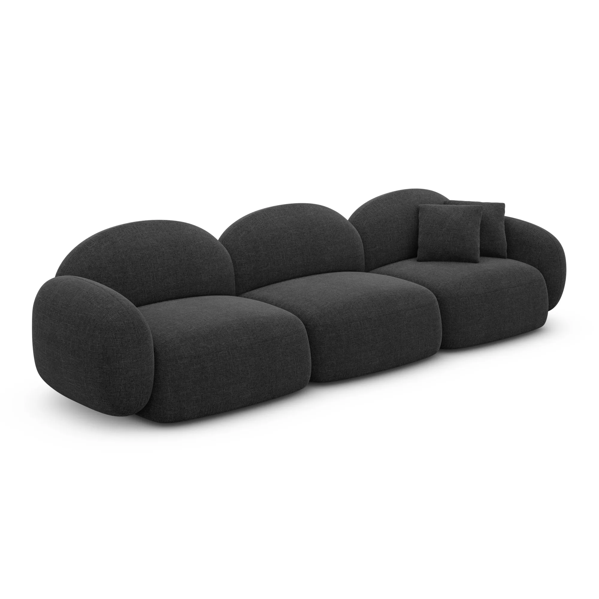 Strukturstoff 4-Sitzer Couch Lumira – Bild 32