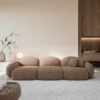 Strukturstoff 4-Sitzer Couch Lumira