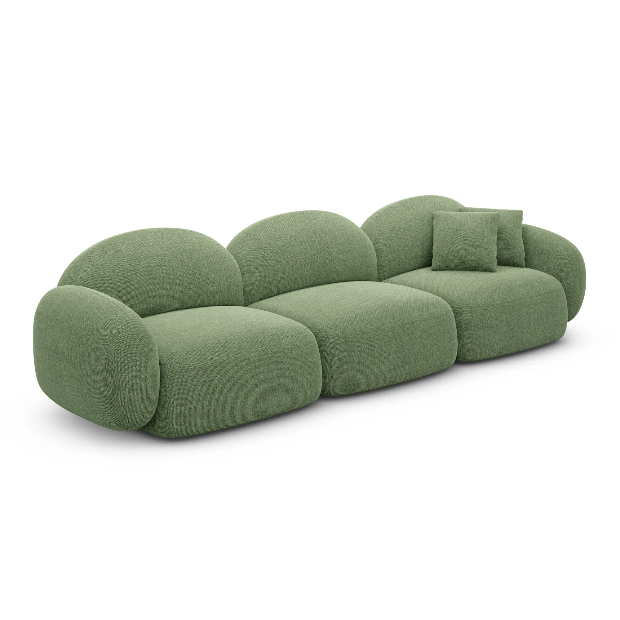 Strukturstoff 4-Sitzer Couch Lumira – Bild 14