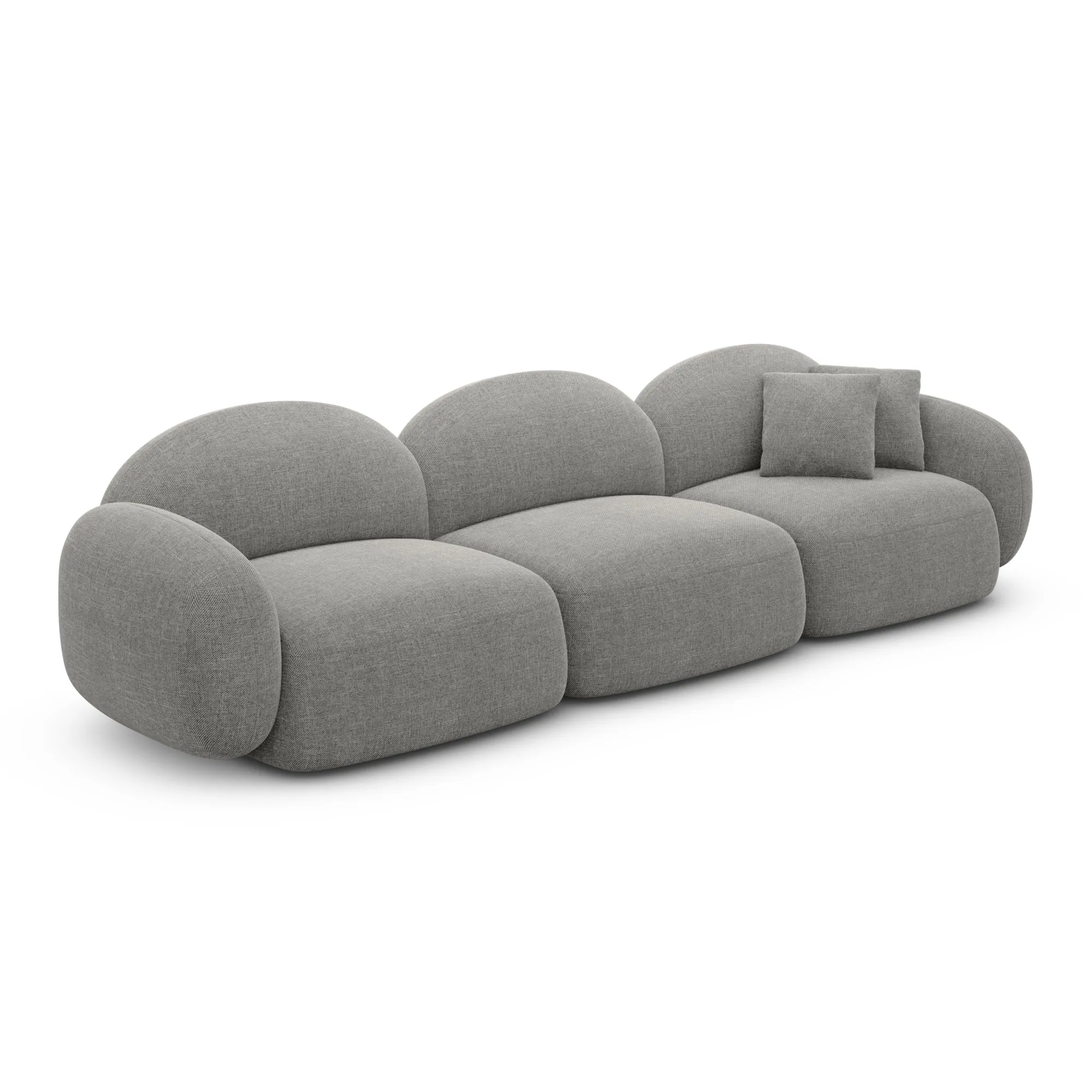 Strukturstoff 4-Sitzer Couch Lumira – Bild 17