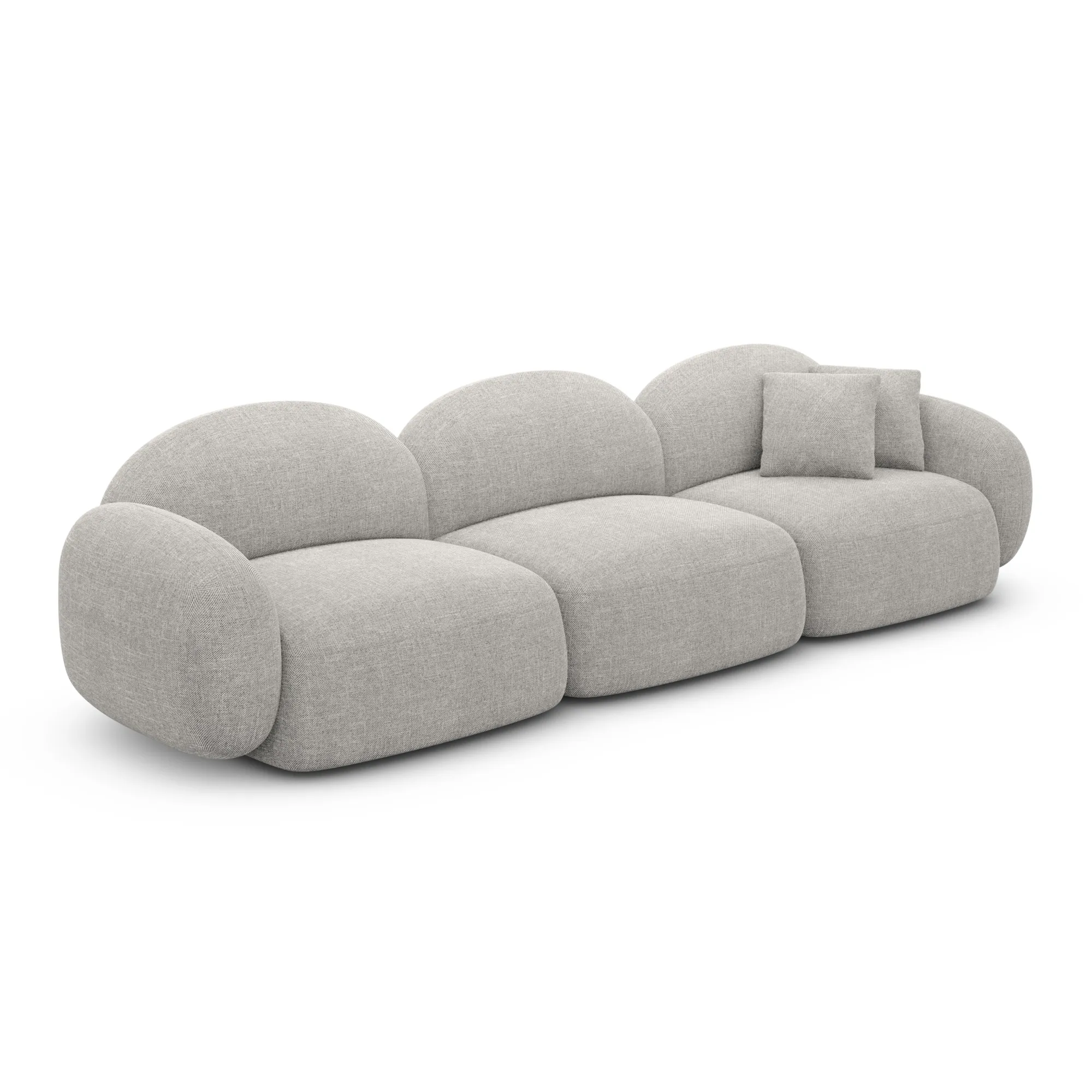 Strukturstoff 4-Sitzer Couch Lumira – Bild 20