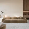 Samtstoff 4-Sitzer Couch Lumira – Bild 3
