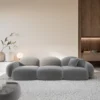 Samtstoff 4-Sitzer Couch Lumira – Bild 5