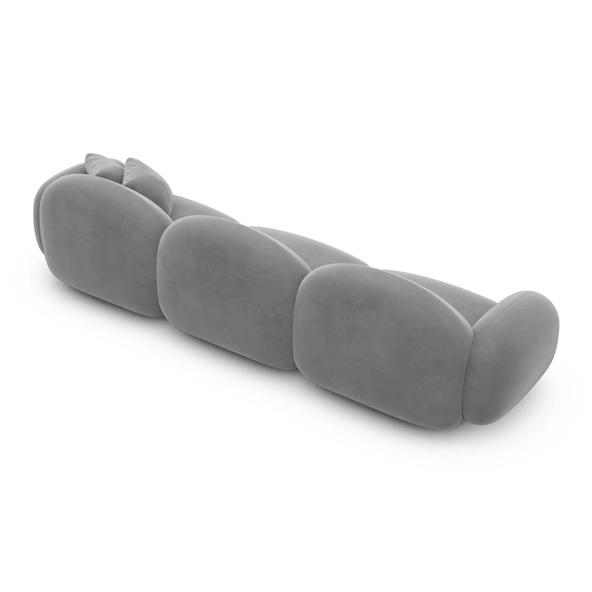 Samtstoff 4-Sitzer Couch Lumira – Bild 39