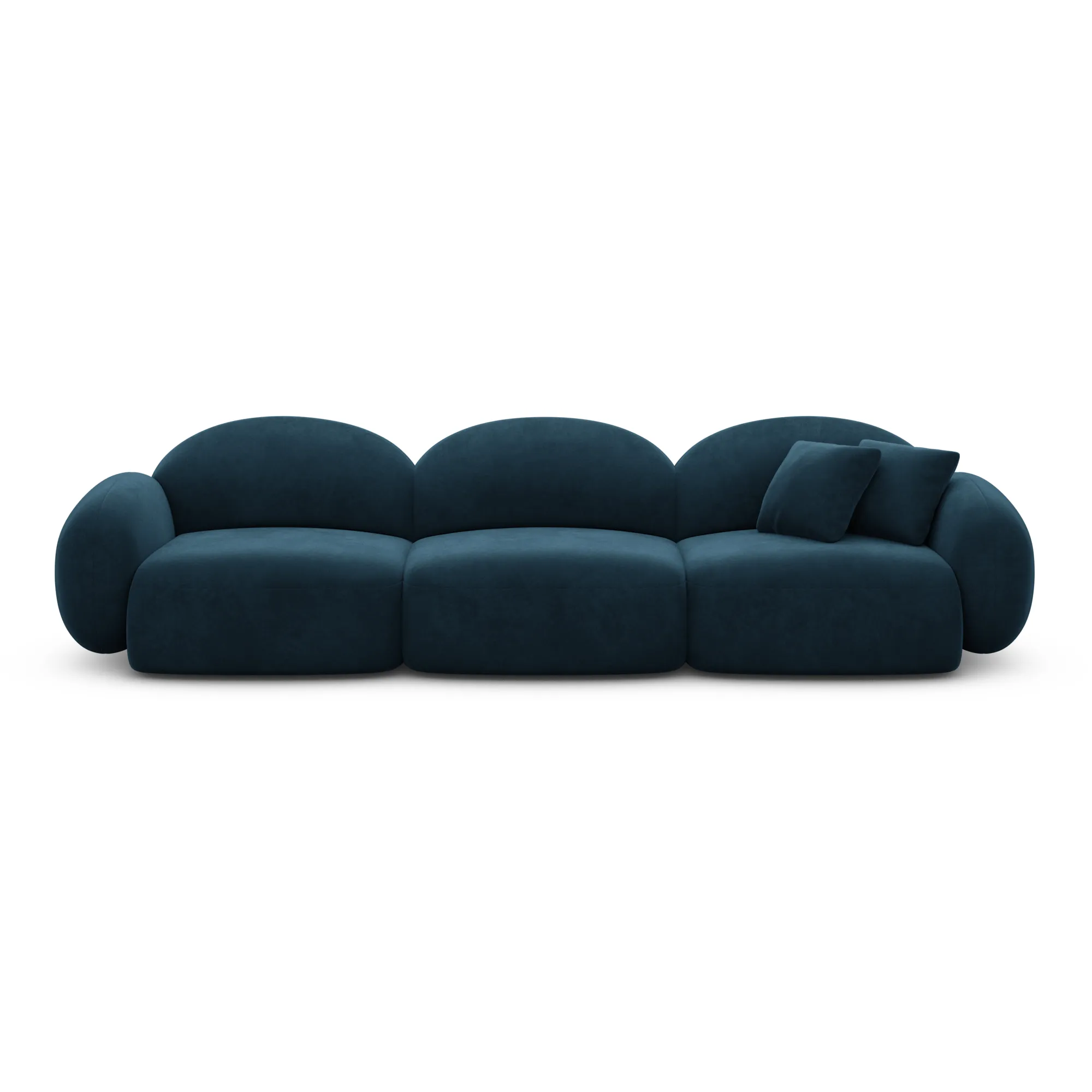 Samtstoff 4-Sitzer Couch Lumira – Bild 47
