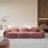 Samtstoff 4-Sitzer Couch Lumira – Bild 9