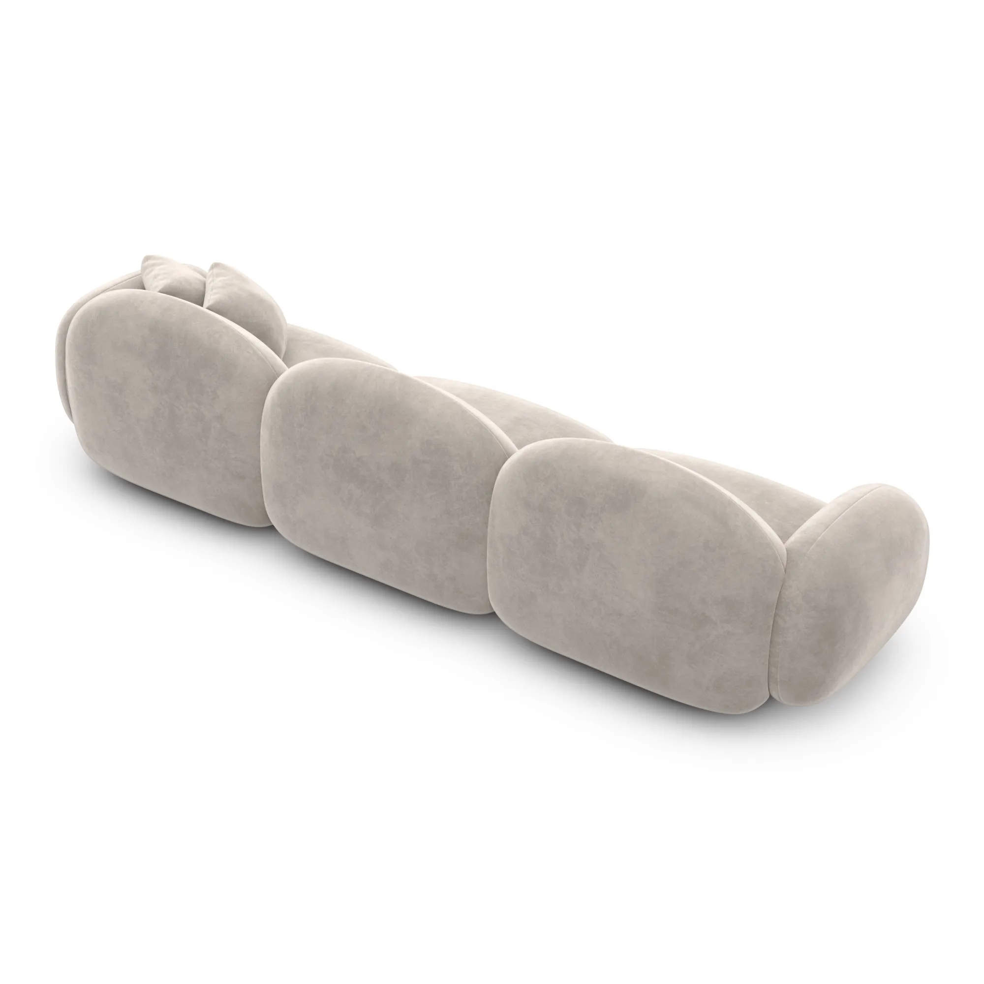 Samtstoff 4-Sitzer Couch Lumira – Bild 21