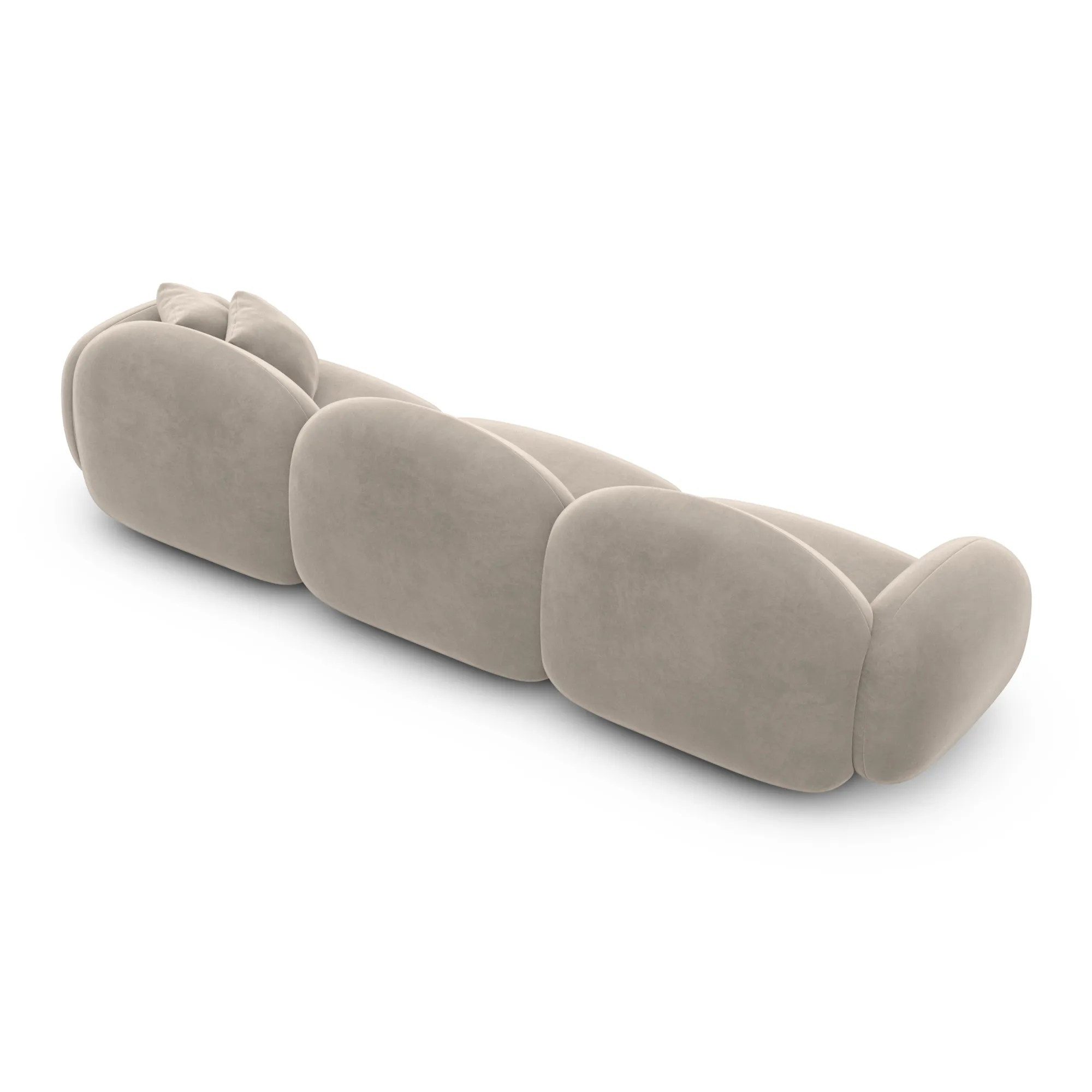 Samtstoff 4-Sitzer Couch Lumira – Bild 24