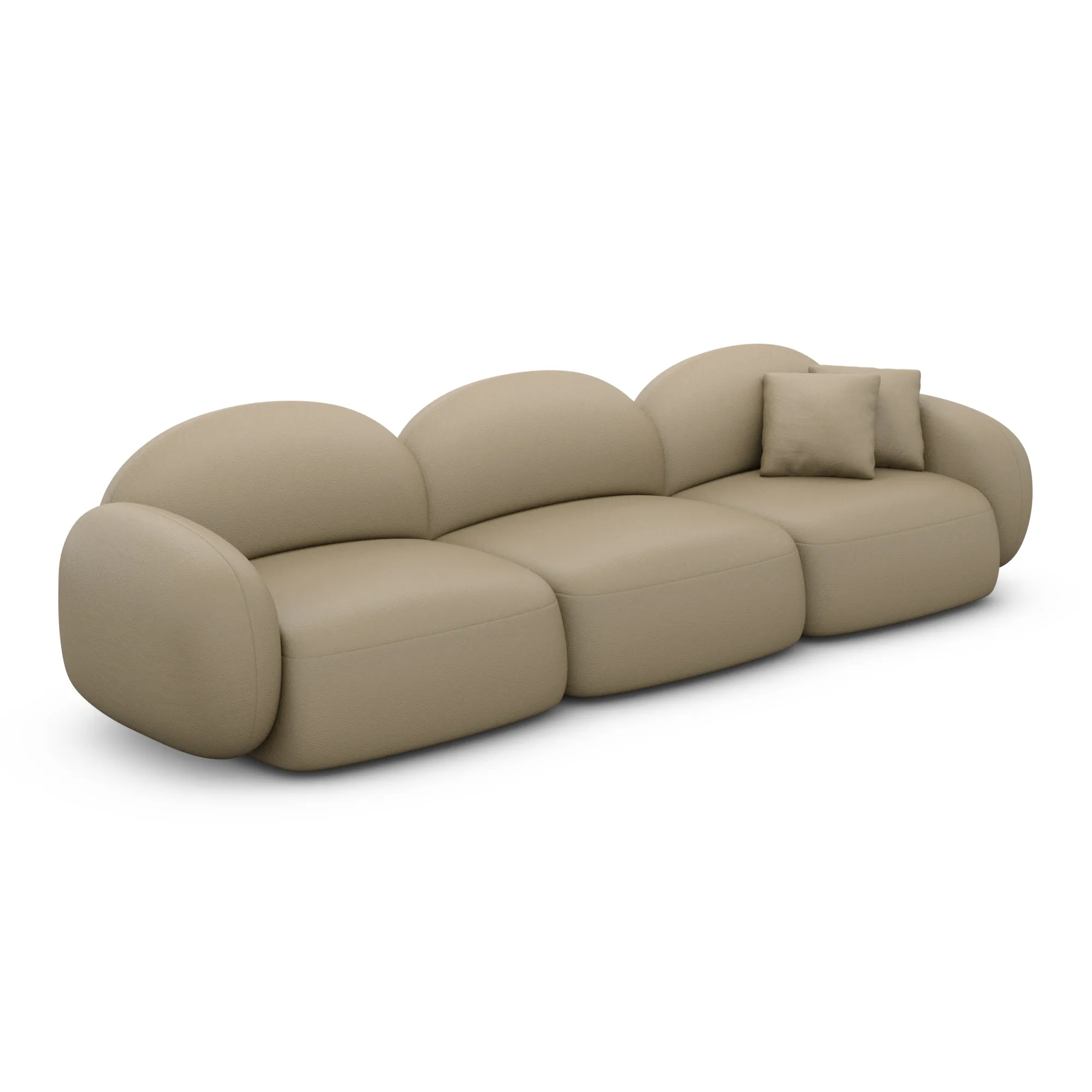 Echtleder 4-Sitzer Couch Lumira – Bild 21