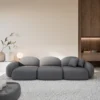 Echtleder 4-Sitzer Couch Lumira – Bild 5