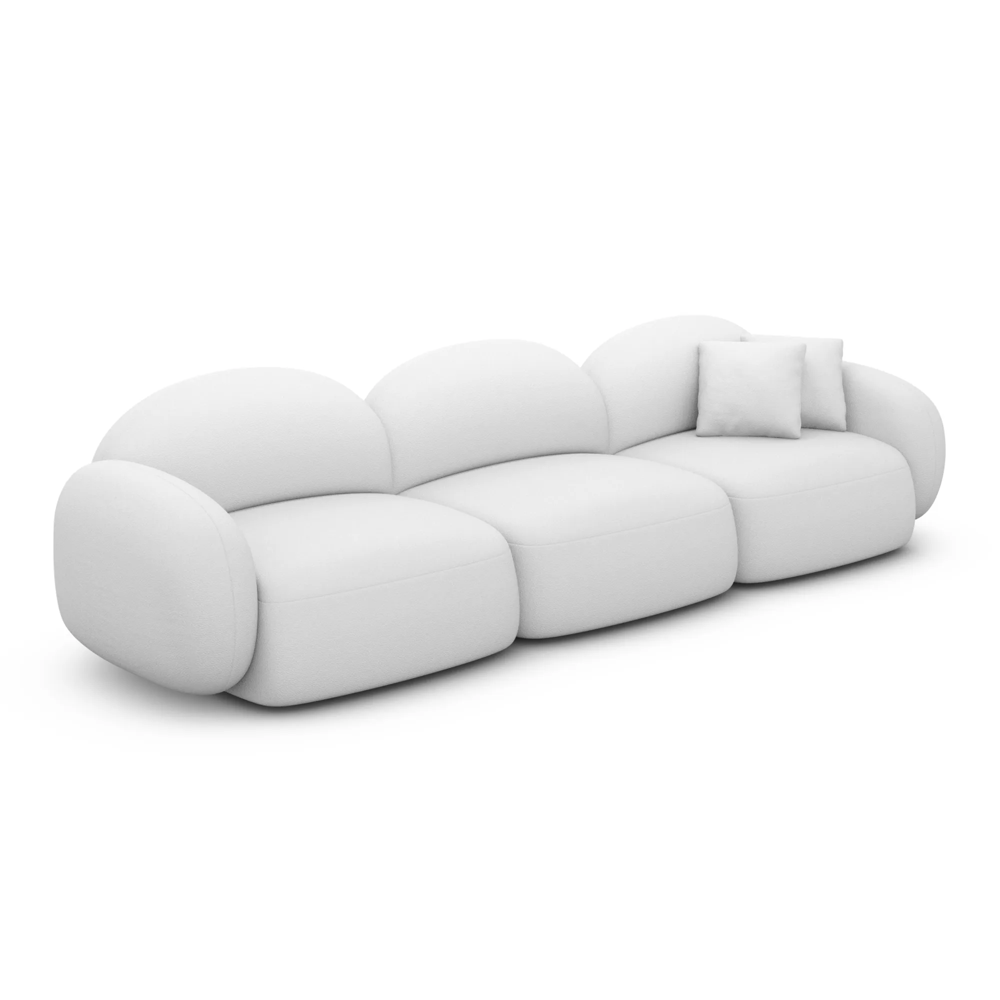 Kunstleder 4-Sitzer Couch Lumira – Bild 2