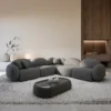 Bouclé Ecksofa Lumira