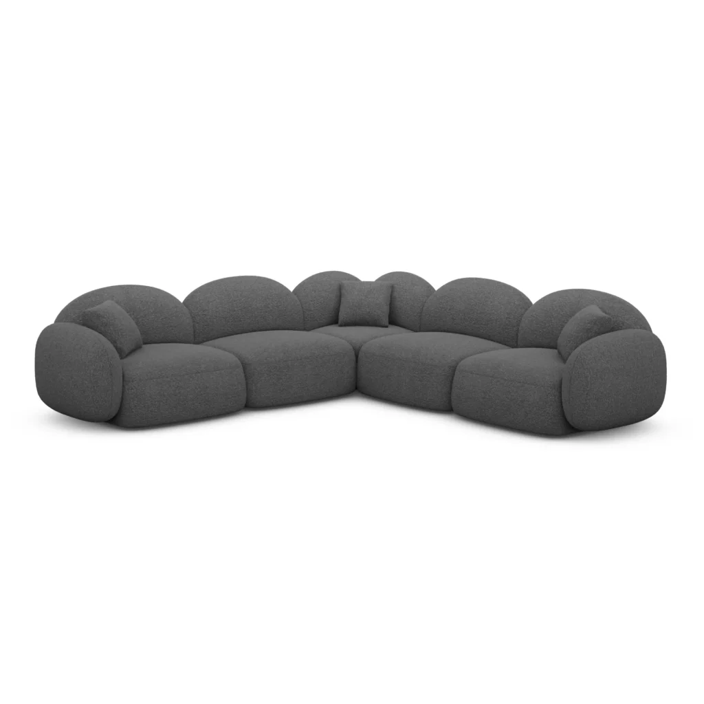 Bouclé Ecksofa Lumira