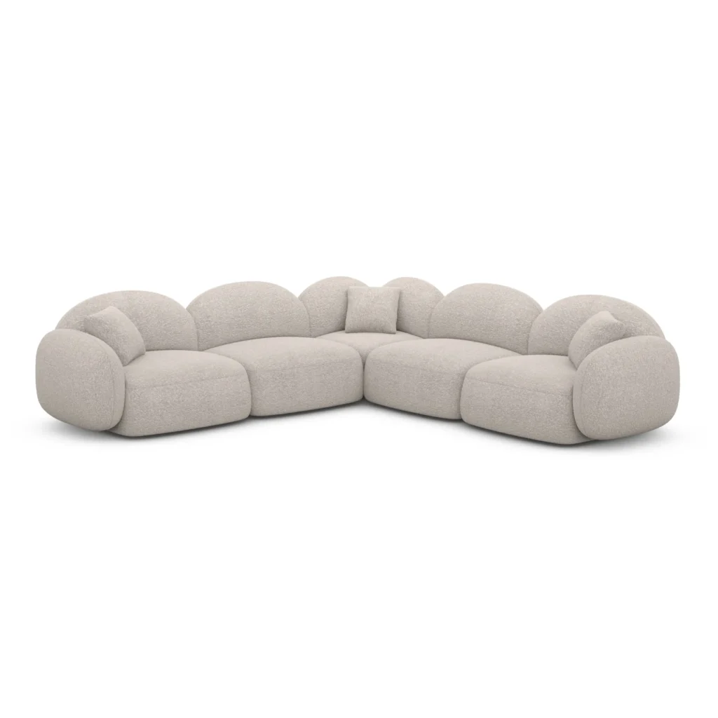 Bouclé Ecksofa Lumira