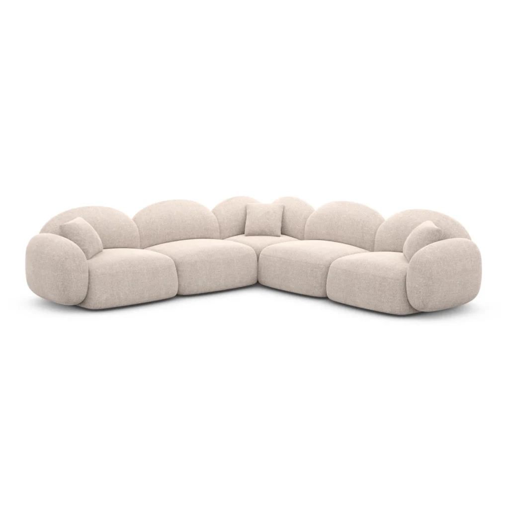 Strukturstoff Ecksofa Lumira