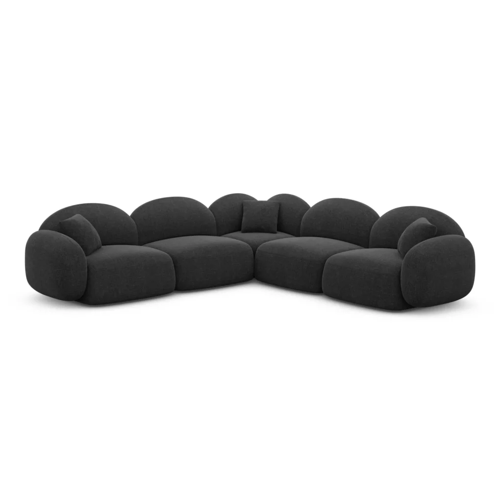 Strukturstoff Ecksofa Lumira