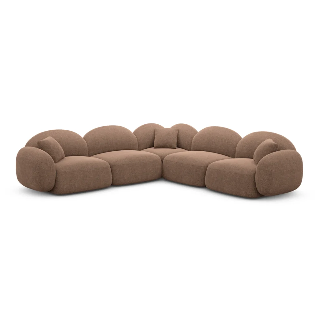 Strukturstoff Ecksofa Lumira