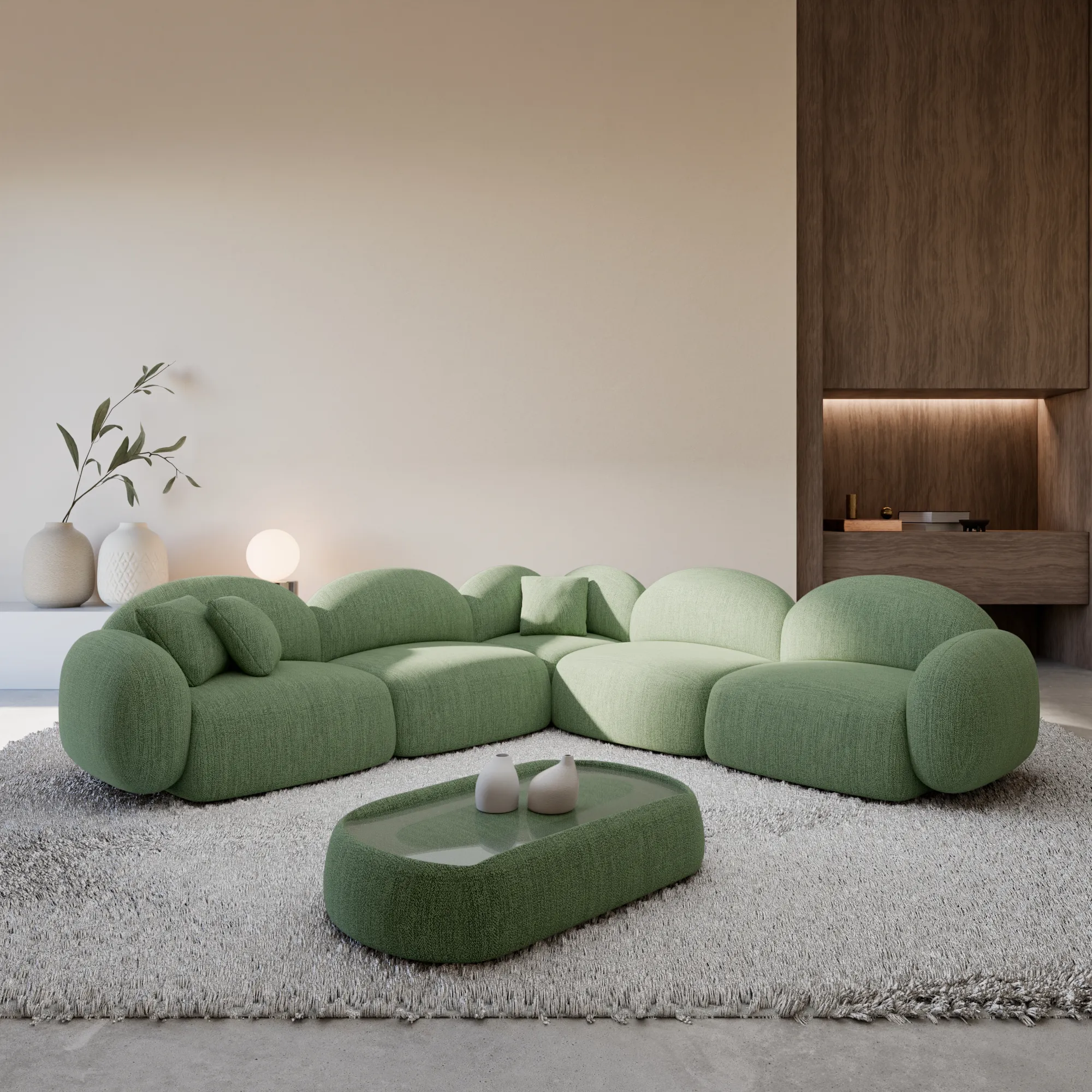 Strukturstoff Ecksofa Lumira – Bild 10
