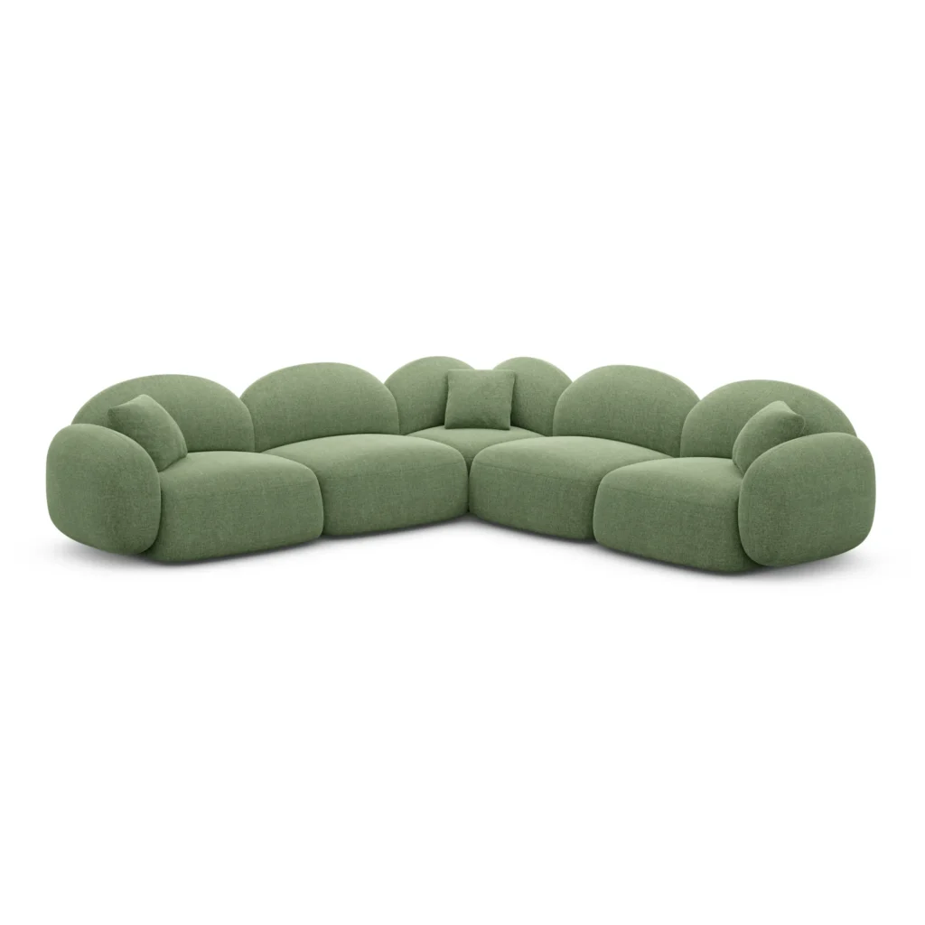 Strukturstoff Ecksofa Lumira