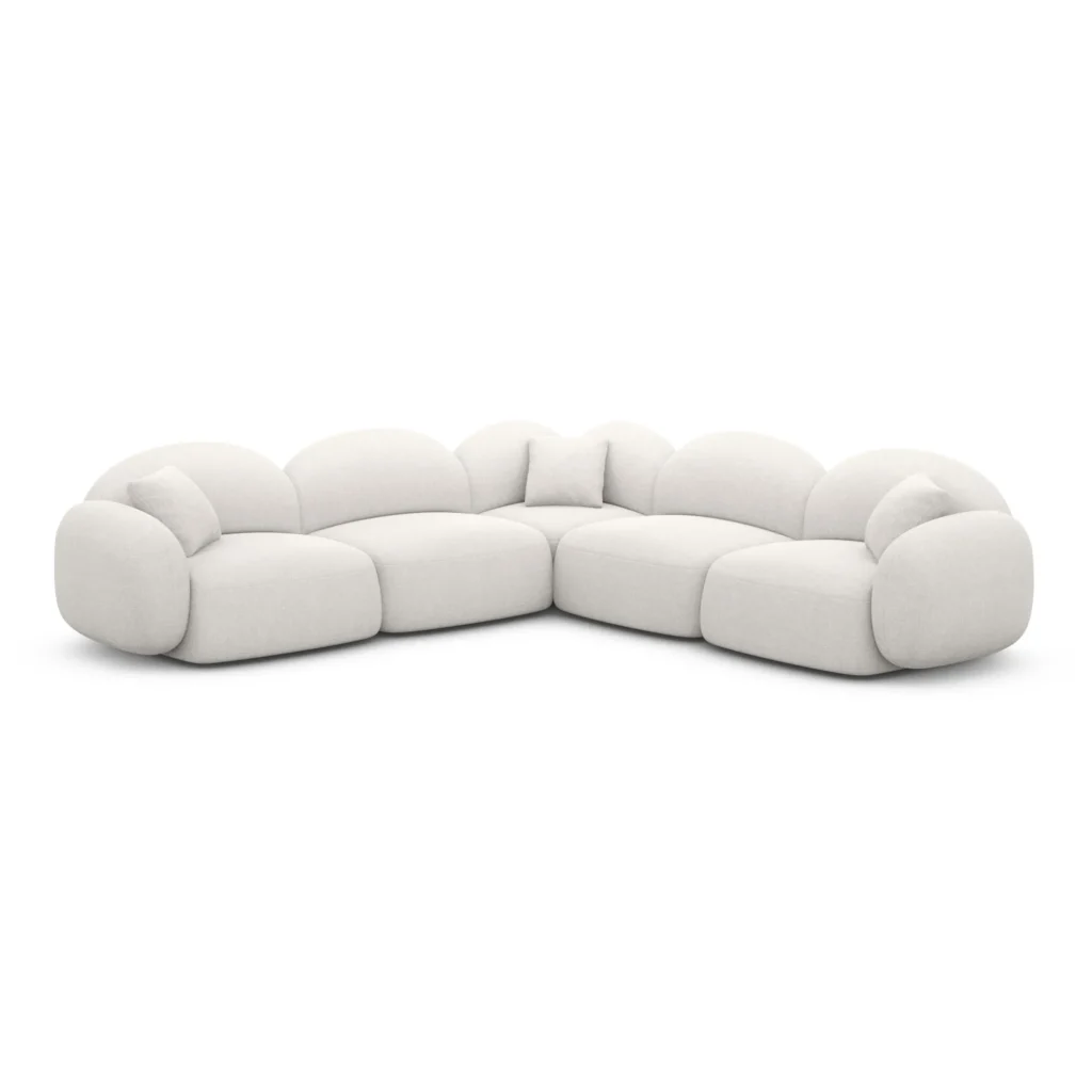Strukturstoff Ecksofa Lumira