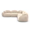 Samtstoff Ecksofa Lumira – Bild 35