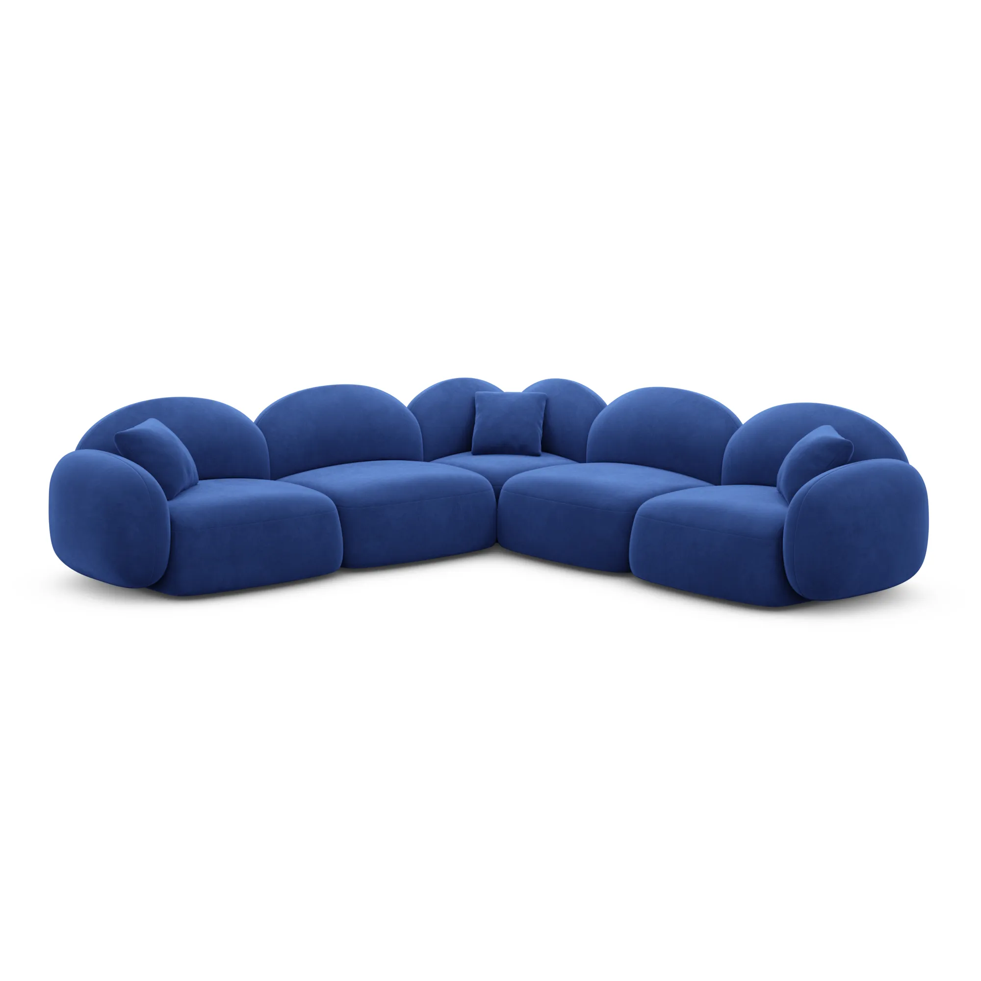 Samtstoff Ecksofa Lumira – Bild 16