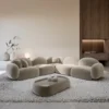 Samtstoff Ecksofa Lumira – Bild 12