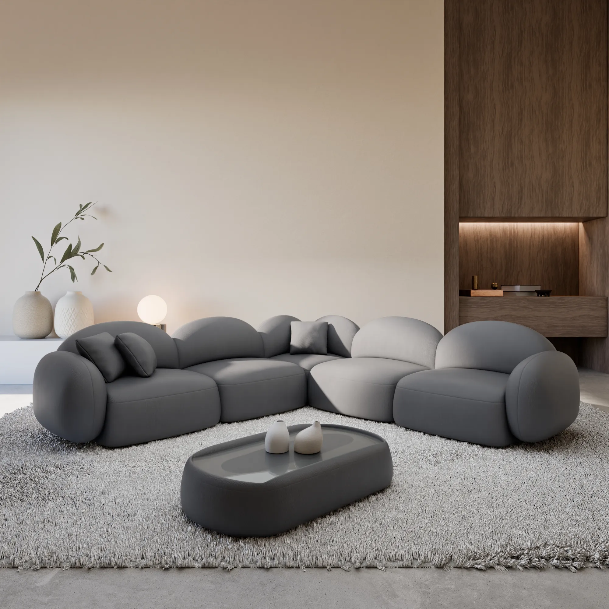 Echtleder Ecksofa Lumira – Bild 5