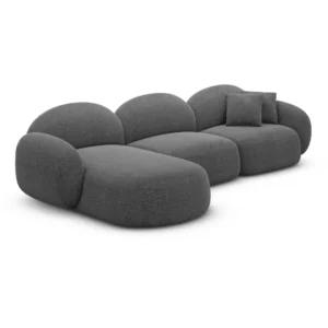 Strukturstoff L-Form Sofa Lumira