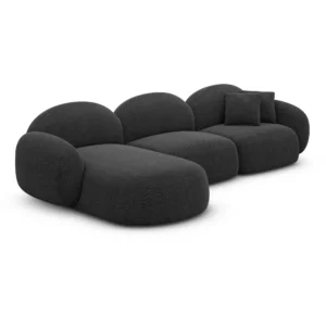Strukturstoff L-Form Sofa Lumira