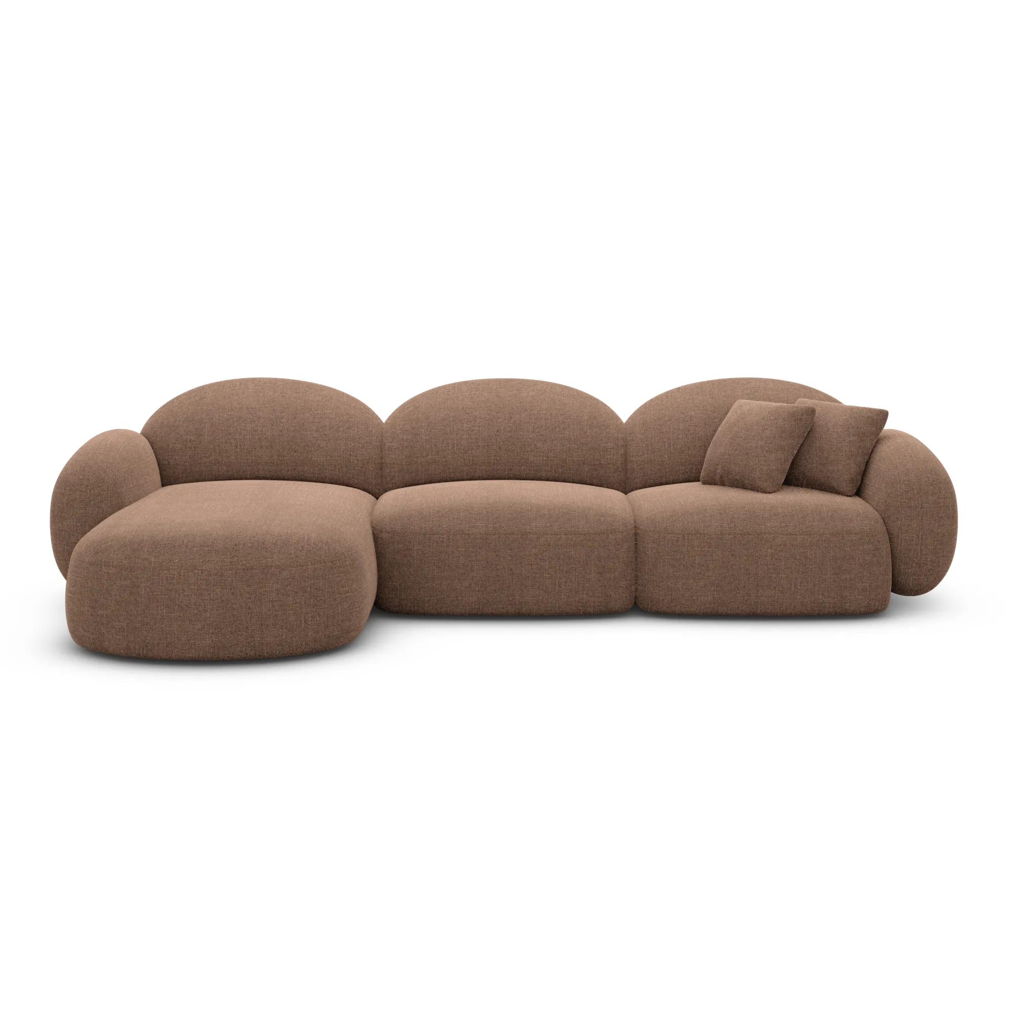 Strukturstoff L-Form Sofa Lumira – Bild 67