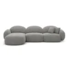 Strukturstoff L-Form Sofa Lumira – Bild 79