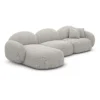 Strukturstoff L-Form Sofa Lumira – Bild 21