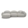 Strukturstoff L-Form Sofa Lumira – Bild 22